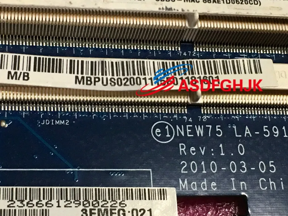 Оригинальный MBPUS02001 MB. PUS02.001 NEW75 LA-5911P для acer 5551 5551G материнская плата ноутбука 100% TESED OK