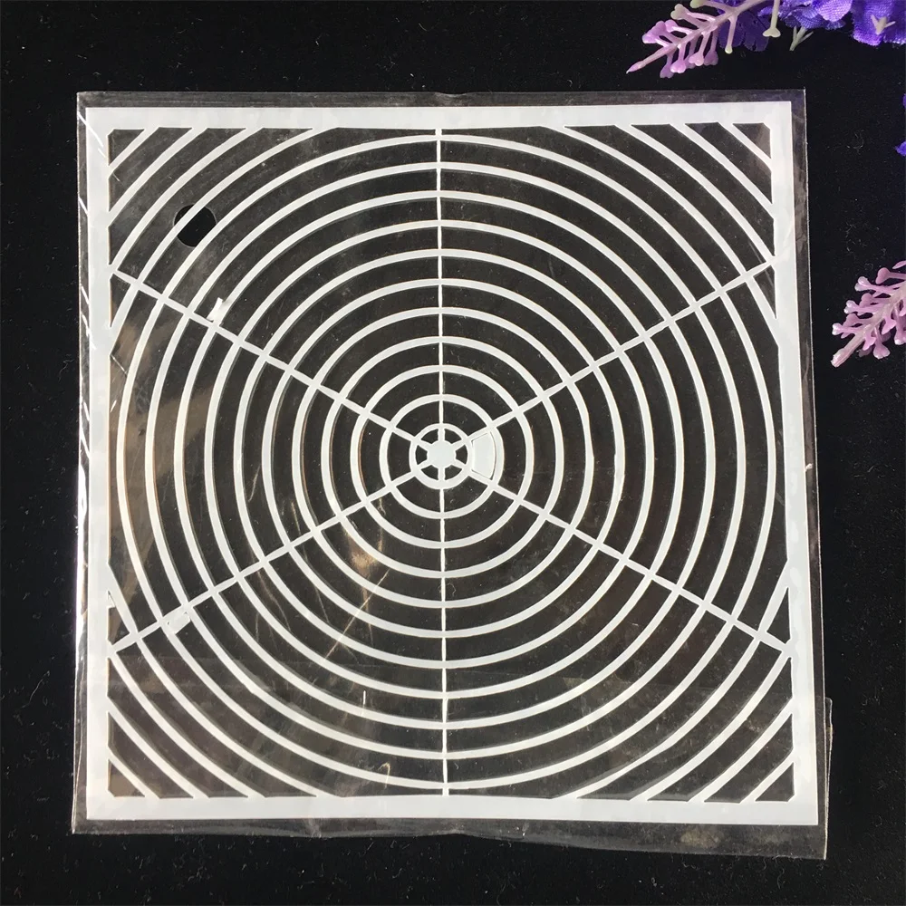 

1Pcs 13cm Geometry Round DIY Craft Layering Stencils Wall Painting Scrapbooking Stamping Embossing Album Card Template
