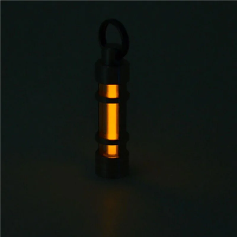 Liga de Titânio Lâmpada de Gás Poupança de Vida Luzes de Emergência para Sobrevivência de Segurança ao ar Automática Trítio Chaveiro Livre Luz 8 High Quality Esporte e Lazer