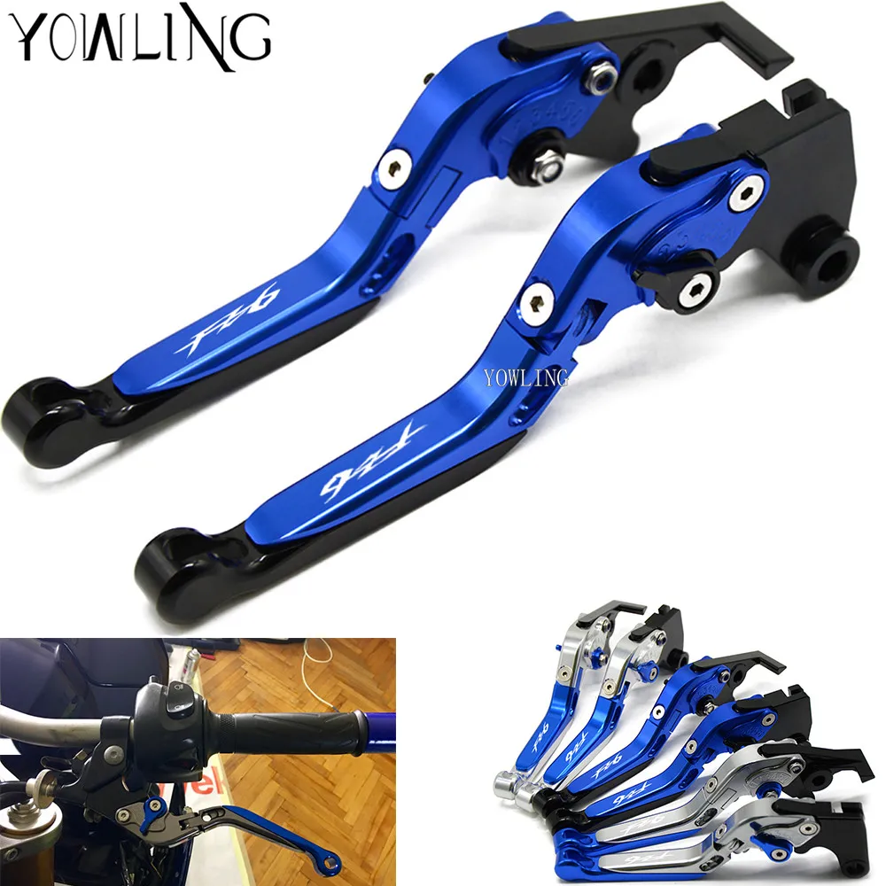 For YAMAHA FZ6 FAZER 2004 2005 2006 2007 2008 2009 2010 FZ6R 2009-2015 Motorcycle Accessories CNC Brake Clutch Levers Handle for triumph 675 street triple 2008 2015 speed four 2005 2006 motorcycle cnc aluminum adjustable short brake clutch levers