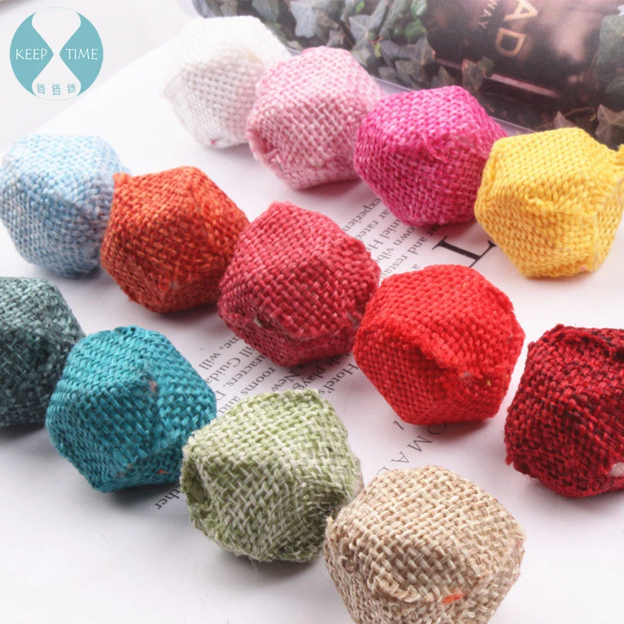 

Ritoule Pack cotton woven tetragonal diamond beads pendant Maomao ball bead sank materials manual accessories diy Korean jewelry
