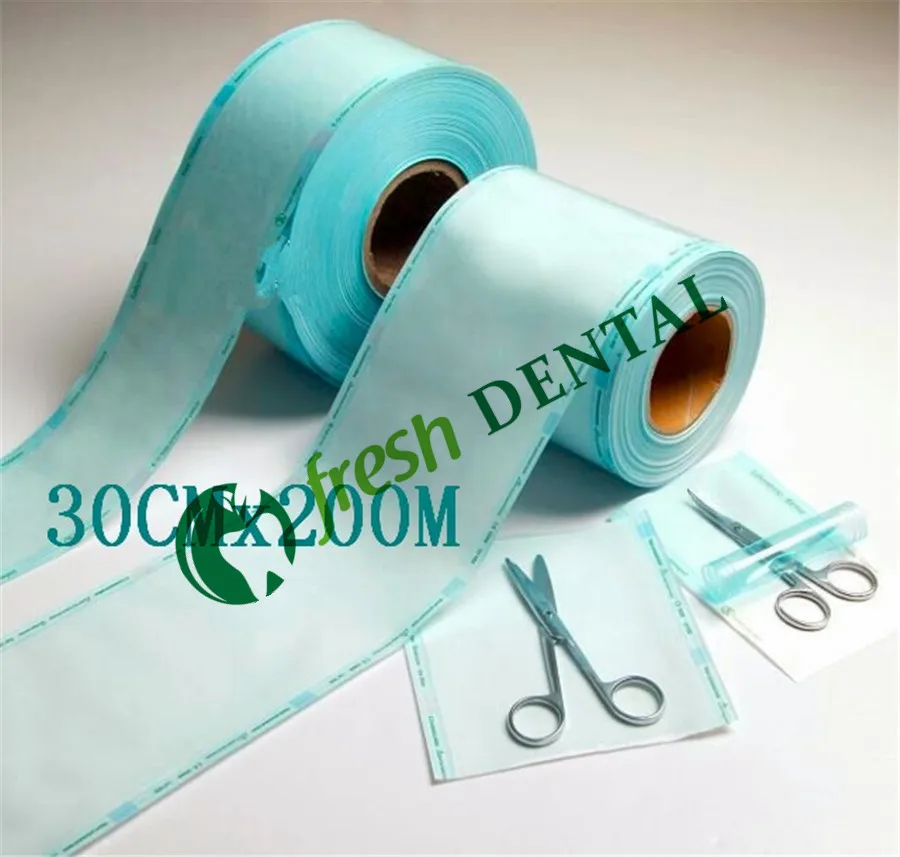 Плоские термоизолированные пакеты для дезинфекции 30 см * 200 м|sterilizer dental|dental filmbag bag