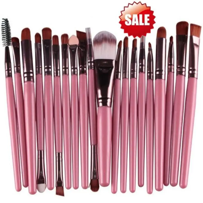

OutTop 2018 NEWLY15 pcs/Sets Eye Shadow Foundation Eyebrow Lip Brush Makeup Brushes Tool 04.13