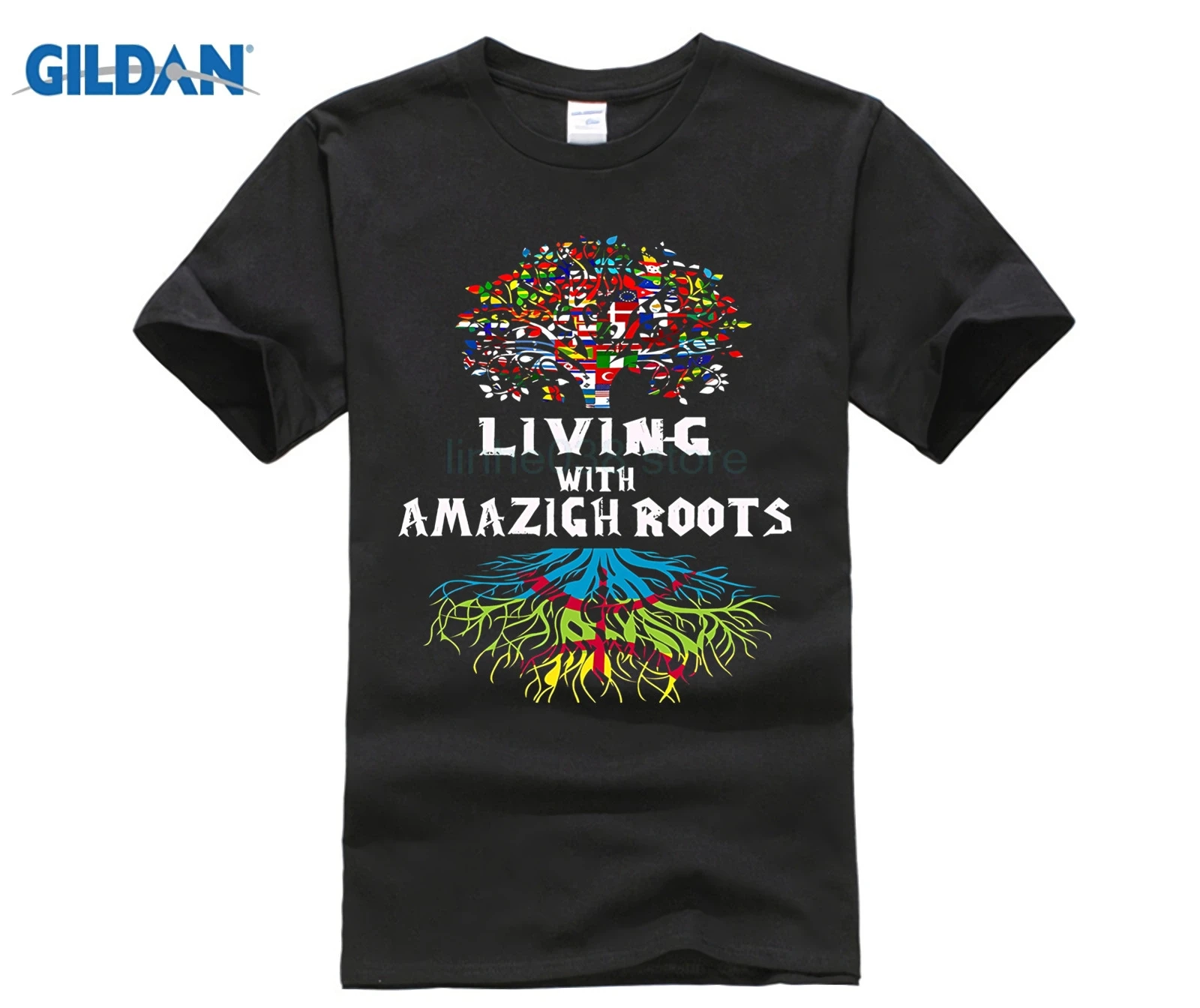 GILDAN Amazigh Roots-футболка из 100 хлопка с уникальным дизайном | Мужская одежда