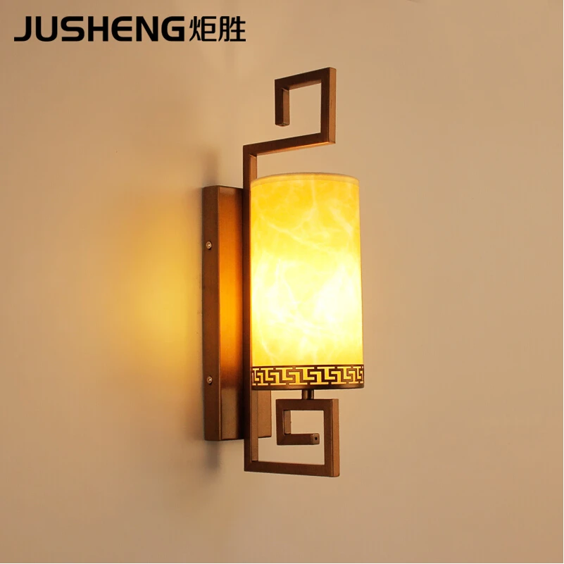New Class Antique wall lamps bedroom wall Sconces lamps creative hotel bedside wall lamp with E27 Bulb Socket 220V / 230V AC