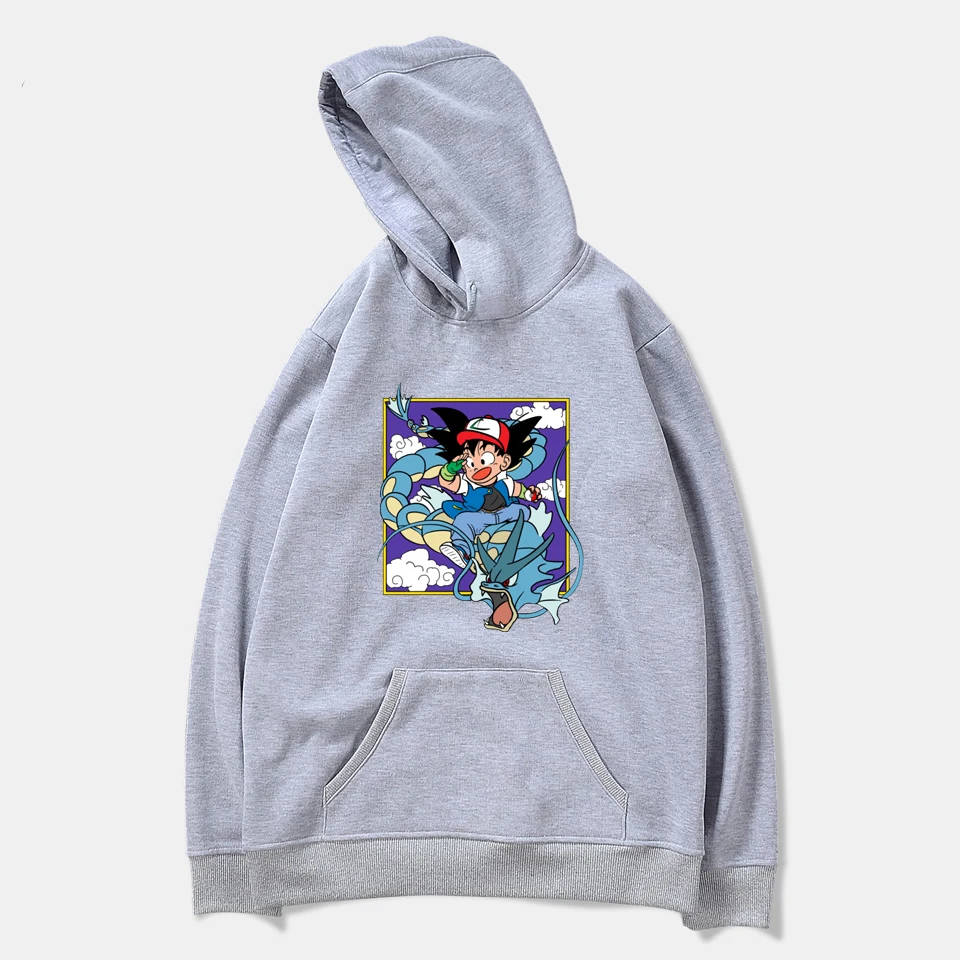 aikooki Long-Sleeved cotton Pullovers Hoodies Dragon Ball Pokemon Spring Anime Women Men Sweatshirts Hoodie unisex Size 4xl