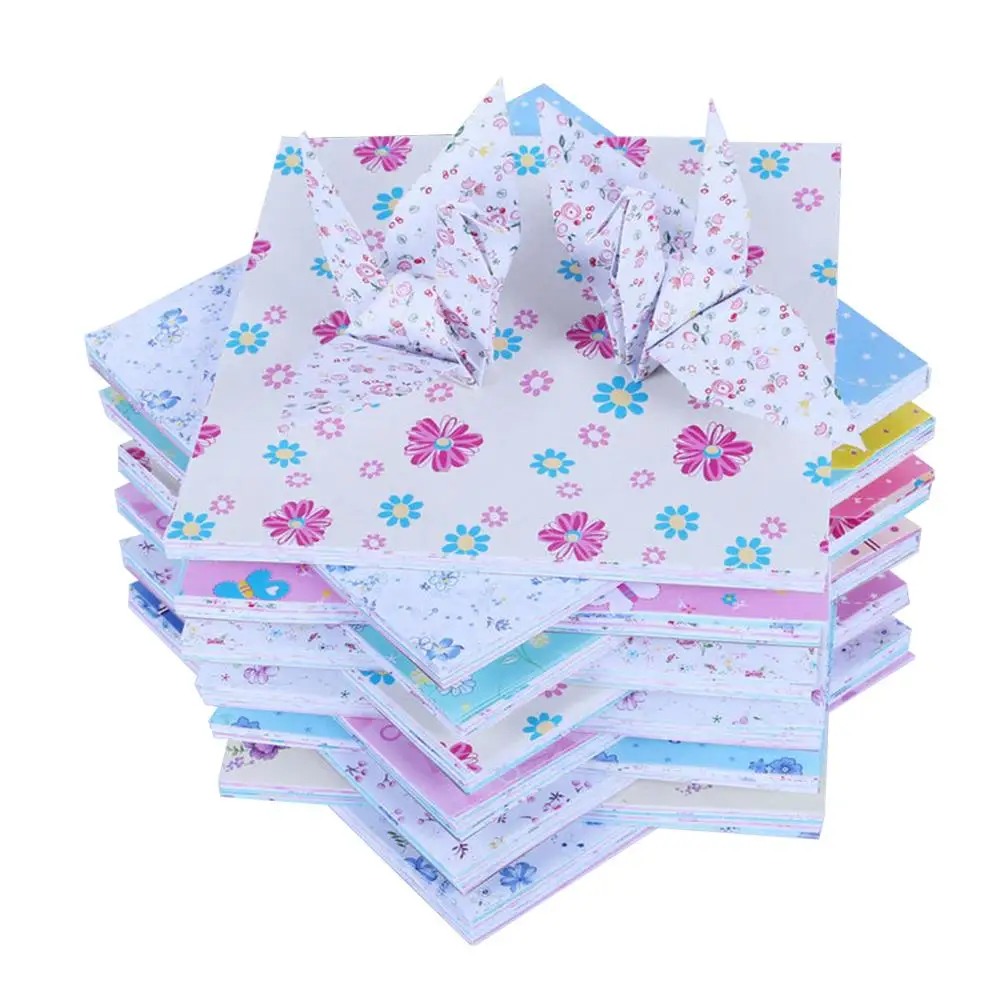 

72 Sheets 15*15cm Square 12 Patterns Origami Decoration Craft Paper DIY Floral Pattern Handmade Print Pattern Colorful Origami