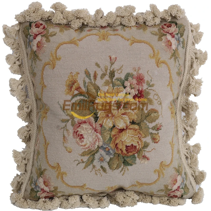 

Needlepoint Cushion Wikipedia Wool Fancy Handmade Needlepoint European Style Home Decorative