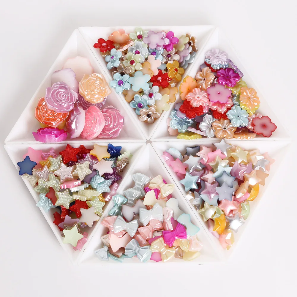 

20-200pcs Pick Size Random Mixed Approx 100pcs/bag ABS Imitation Pearl Beads Plastic For DIY Jewelry Craft Decoration
