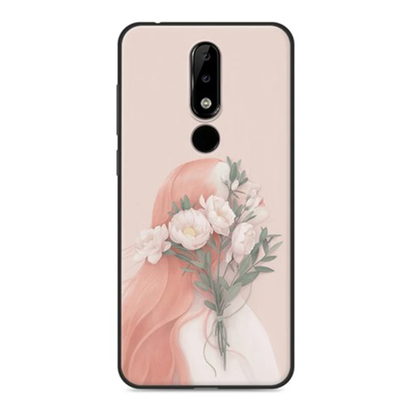Чехол для Nokia 5 1 plus мягкий чехол телефона в литературном стиле Nokia5.1 защитный