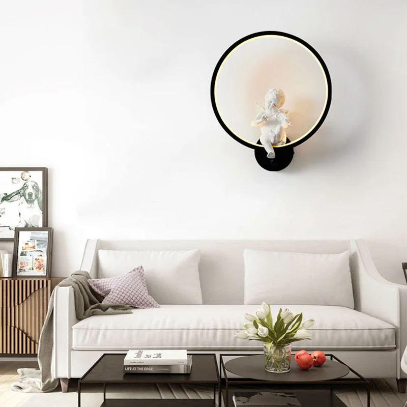 Настенный светильник Horsten светодиодный из металла смолы акрила|led wall light lamp|acrylic