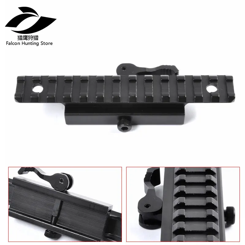 Tactical Gun Hunting QD Scope Riser Rail Mount 13 Slots Quick Release
