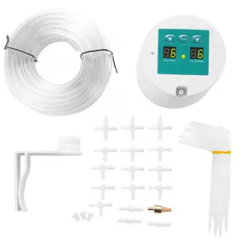 

DIY Micro Automatic Garden Drip Irrigation Timer System Self Watering Kit Balcony Office Water Fountain Plastic For Plants Drip