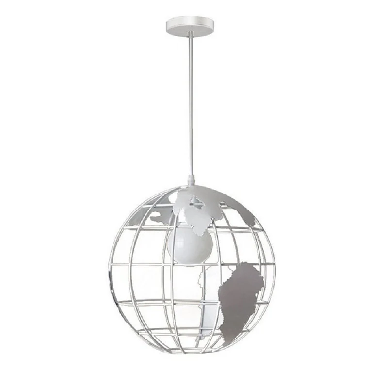 GZMJ винтажные шаровые подвесные лампы, промышленный декор, Подвесная лампа, металлическая промышленная лампа для спальни, столовой, гостиной, ресторана - Цвет корпуса: Белый