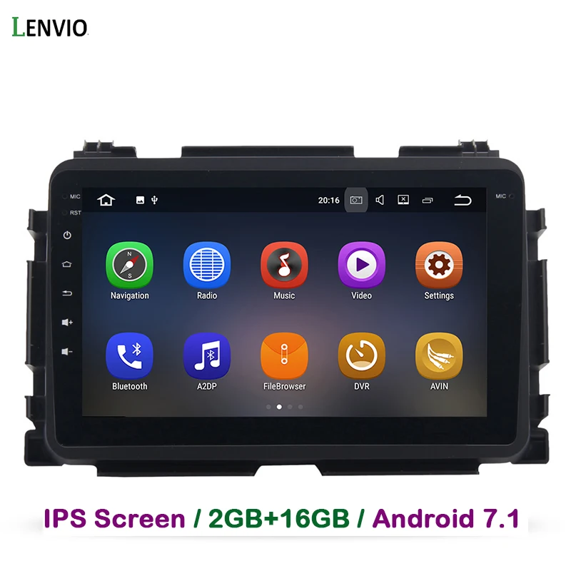 Lenvio 2G RAM Quad Core Android 7.1 CAR DVD Player For Honda Vezel HRV HR-V 2015 2016 Radio GPS Navigation multimedia WIFI IPS | Автомобили