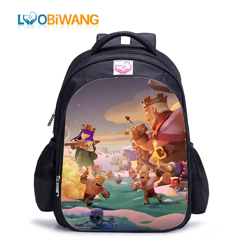 

LUOBIWANG 2019 COC Printing School Backpacks for Teenager Boys and Girls Children's Waterproof School Bags for Kids Plecak