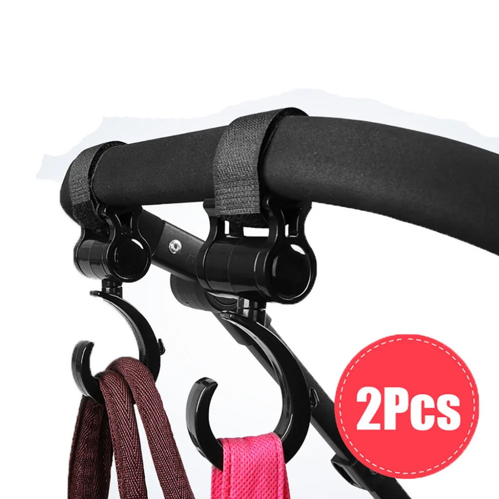 

2 Pcs of Multi Purpose Hooks Hanger for Baby Diaper Bags Purse Great Accessory
