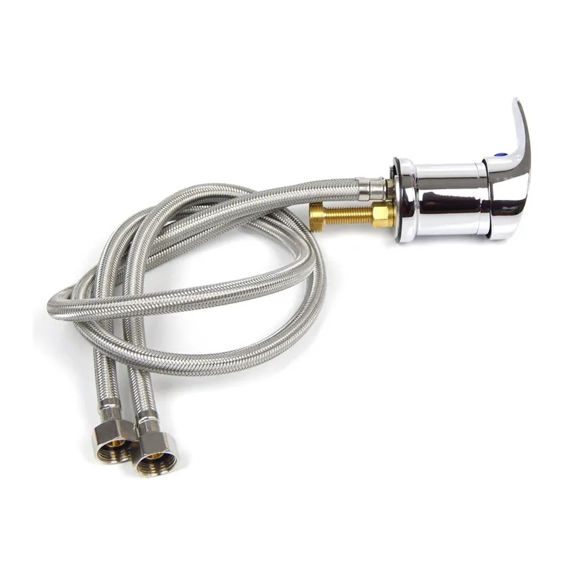  80cm Hot & Cold Water Faucet Zinc Alloy Shampoo Bowl Shower Head Wash Hair Tap Mixing Valve Beauty 
