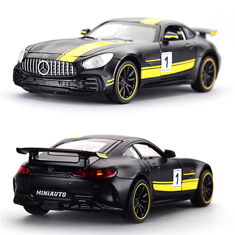1:32 Mercedes-Benz AMG GT3 литая под давлением модель звук и светильник игрушка автомобиль