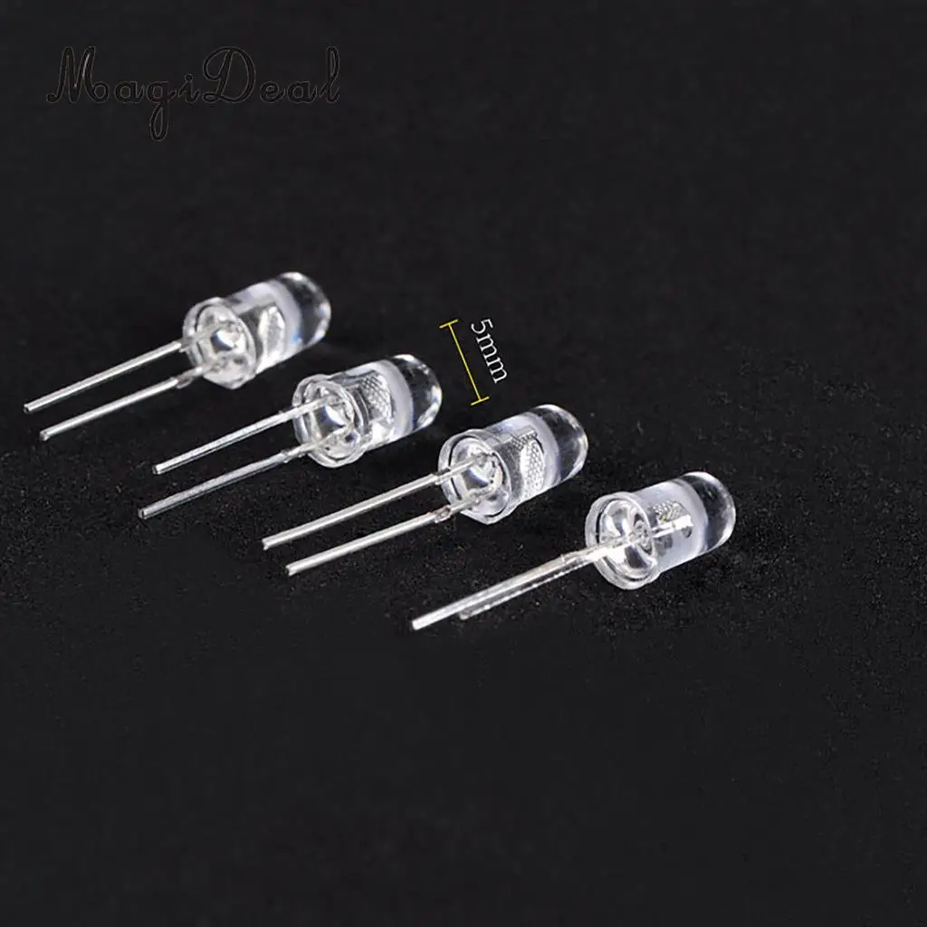 MagiDeal 5Pcs LED Light Cool Lighting Wire Cable for Sand Table Train Railroad Diorama Architecture Park Garden Lamp DIY Accs
