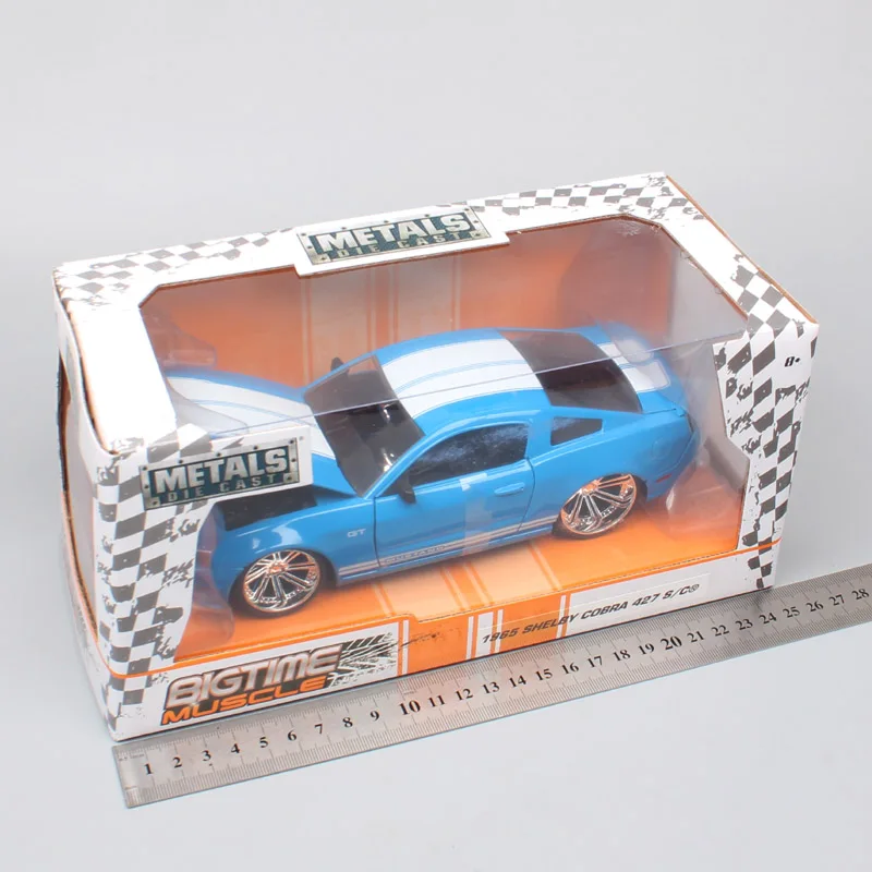 Jada big time muscle 1:24 Масштаб классический 1965 Ford Shelby AC cobra 427 S/C GT гоночный литой автомобиль металлические модели автомобилей игрушка для детей