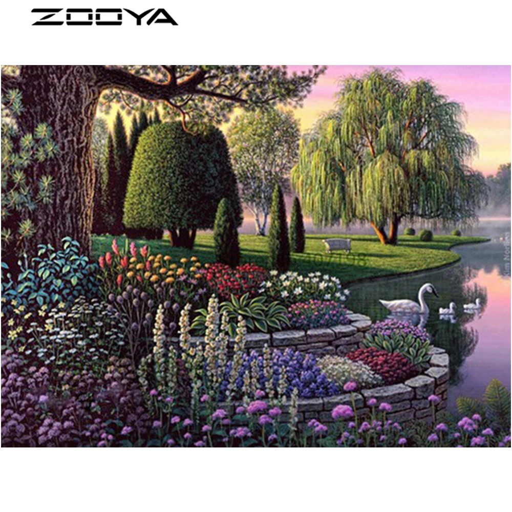 ZOOYA 3D Алмазная вышивка сделай сам картина крестиком мозаика маленькая Цветочная
