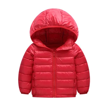 

2019 Baby Boys Girls Winter Jacket Parka Light Kids Jacket Hood Duck Down Coat Winter Children Coat Children Outerwear