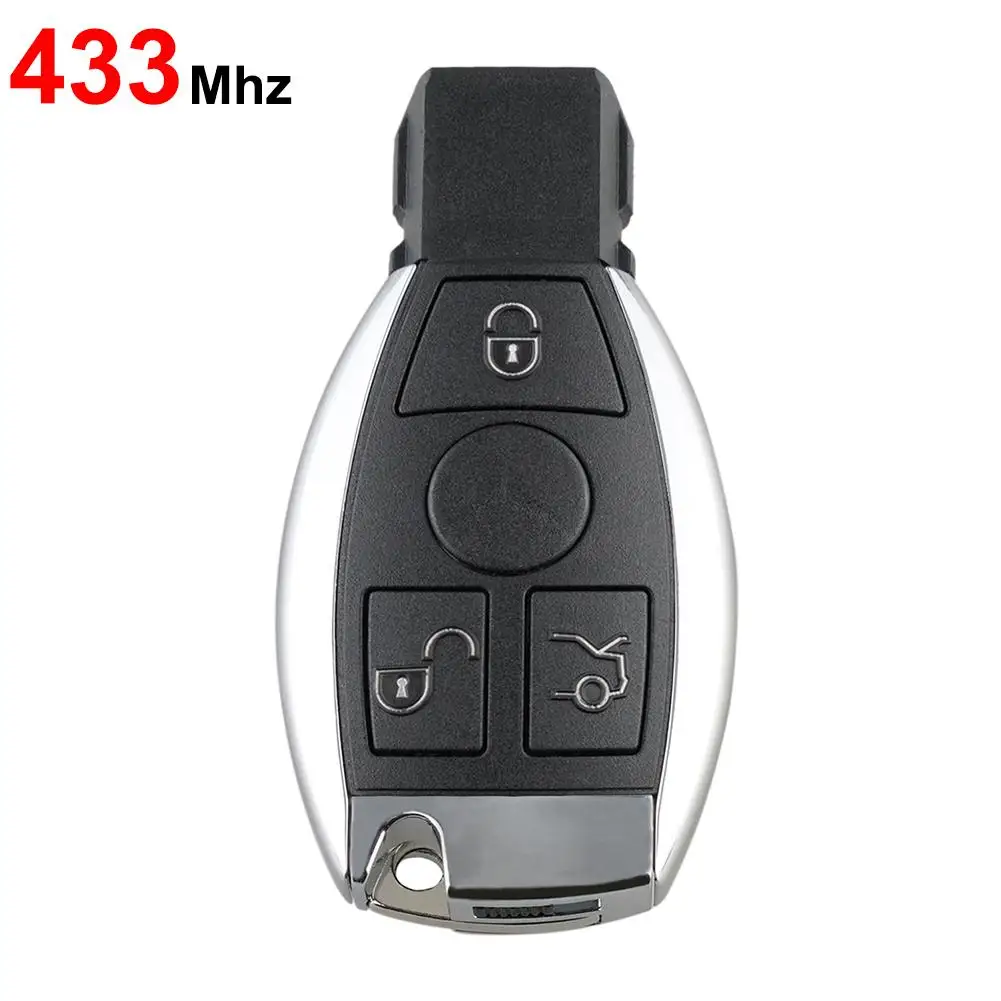 3 кнопки умный дистанционный ключ брелок для Mercedes Benz 315 МГц 433,92 МГц для Mercedes Benz NEC BGA управление - Цвет: 433MHz