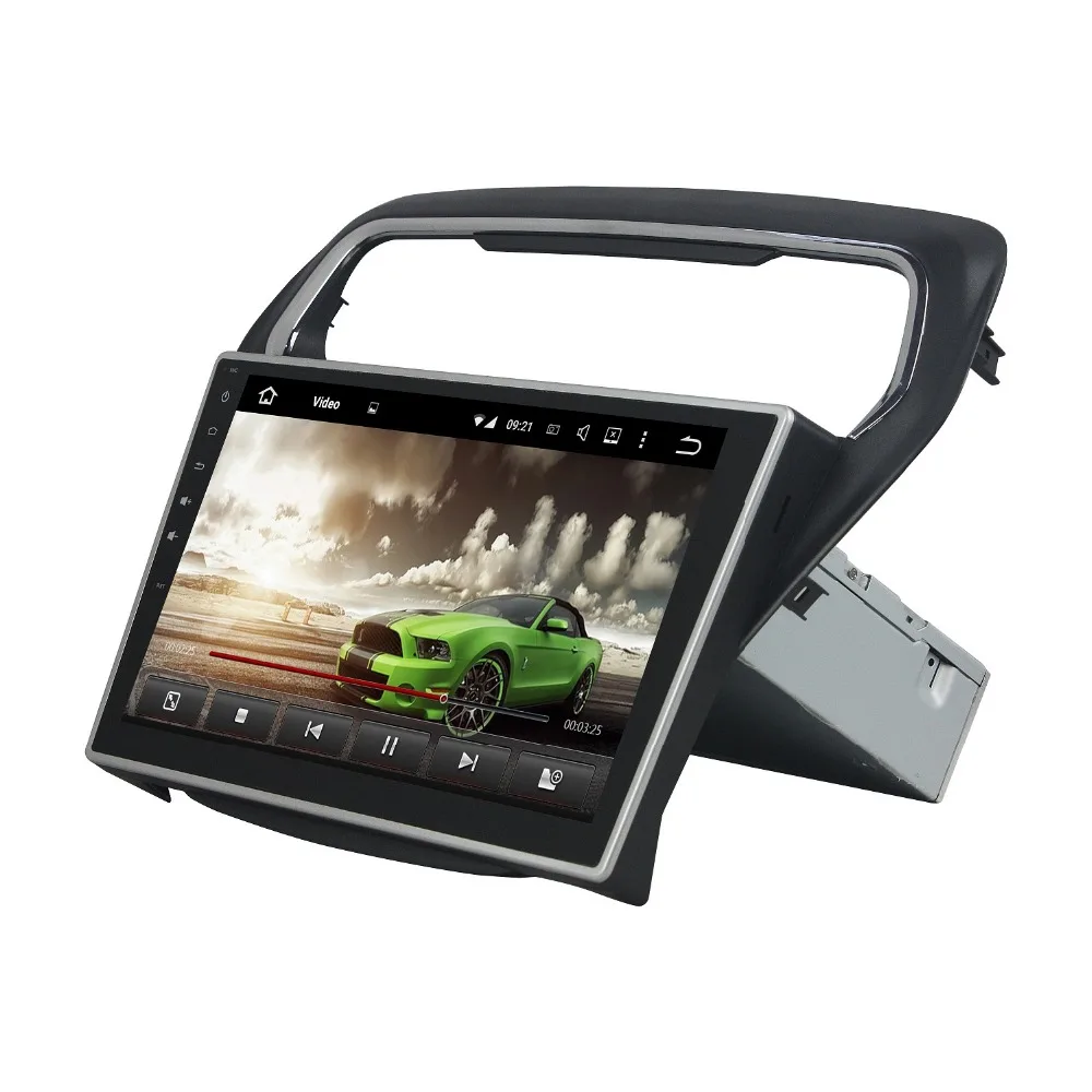 Perfect DSP 10.1" Android 9.0 Car DVD GPS Navigation Head Unit for Ford ESCORT 2014 2015 Radio GPS Bluetooth 4.2 WIFI USB 7