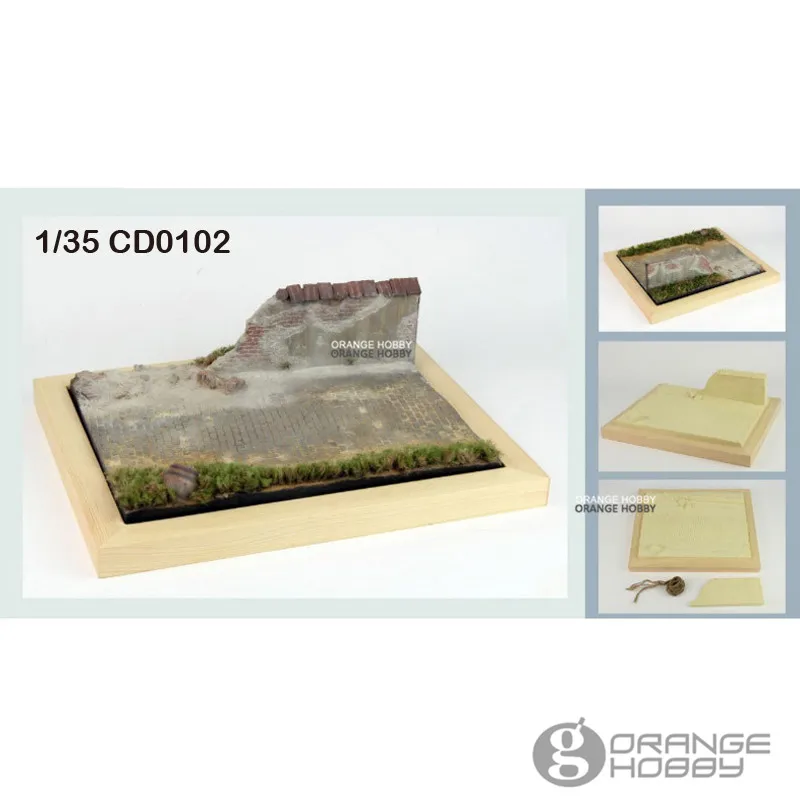 OHS JNModel CD0102 1/35 деревенские дороги и разбитые стены в сборе Миниатюрные аксессуары