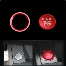 Автомобиль центральная консоль для салона и одна кнопка запуска двигателя крышка кнопки запуска Накладка для Audi A4 A6 Q5 Q7 A5