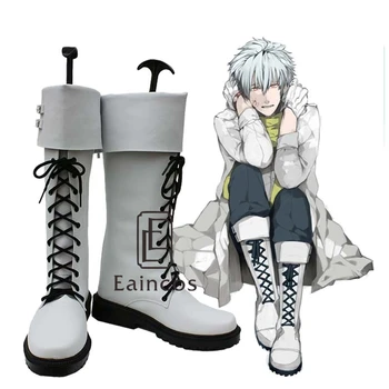 

Anime DMMD Dramatical Murder Clear White Boots Cosplay Shoes Custom Made