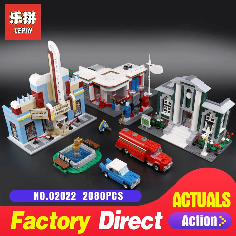 

Lepin 02022 2080Pcs City Compatible With 10184 Town Plan Set LegoINGl Building Blocks Bricks Educational Toys DIY Birthday Gifts
