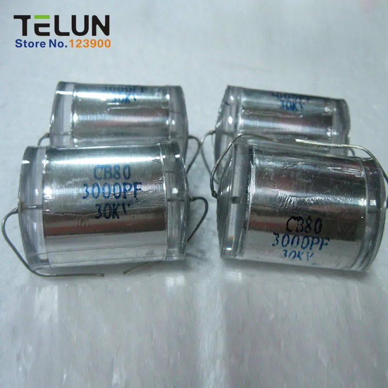 Buy 5pcs CB80 30KV 3000PF DC Axial Leaded Polystyrene Film High Voltage