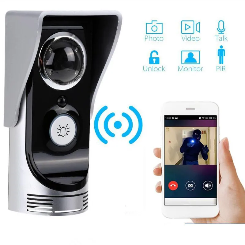 

New Door Intercom IP Doorbell With 720P Camera Video Phone Night Vision IR Motion Detection Alarm for IOS Android WIFI Doorbell