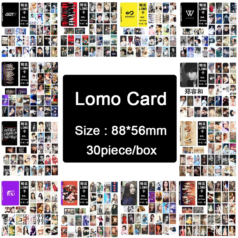 

Youpop KPOP BIGBANG/EXO//BLACKPINK/F(x)/GOT7/IKON/INFINITE/RED VELVET/SJ/ NCT127/SNSD Album LOMO Small Cards Photos Photocard