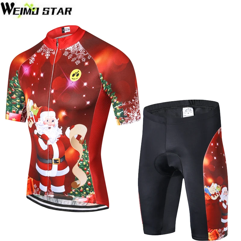 santa cycling jersey