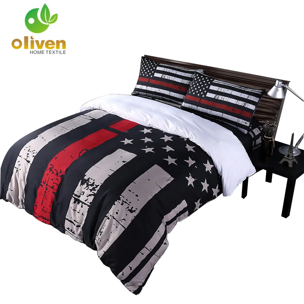 Классический Постельное белье американский флаг серии пододеяльник полосатый Звезда лоскутное покрывало наволочка queen King Стёганое одеяло