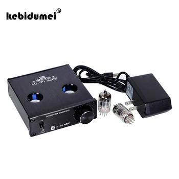 

kebidumei Preamp Tube Amplifier Hifi Digital DC12V Speaker System Buffer 6J1 Audio Tube Preamplifier A937 Power With EU/US Plug