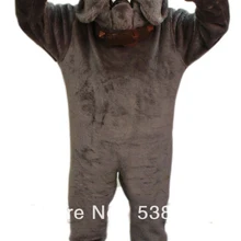 Серый бульдог Маскоты костюм для взрослых Размеры бульдог Маскоты te Маскоты наряд костюм партия Карнавал Праздник Необычные платья sw577