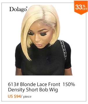 250 плотность афро кудрявый парик из натуральных волос на кружеве с челкой боб парик на кружеве для женщин черный короткий парик Remy Dolago