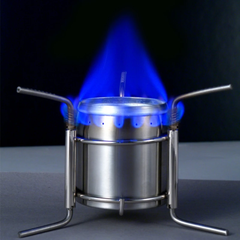 

Outdoor Stoves Stainless Steel Portable Mini Ultra-light Spirit Burner Alcohol Stove Outdoor Camping Furnace
