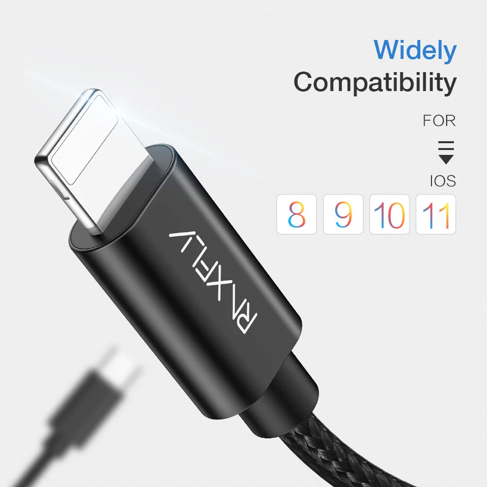 RAXFLY USB PD كابل الإضاءة إلى نوع C كابل شحن سلك ل فون XS ماكس XR X 8 7 زائد USB C إلى 8 دبوس مزامنة بيانات ل ماك بوك