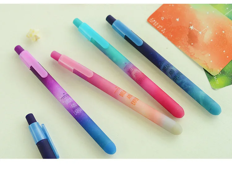 36 pcs/lot Starry sky gel pens for writing Cute 0.5mm black ink neutral pen Stationery Promotional Gift school office supplies