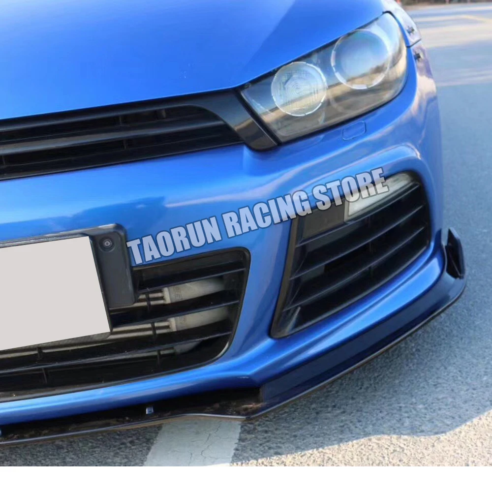 Черный Передний бампер Scirocco R ABS для 2009 2014 (только подходит не стандарта Scirocco)|chin