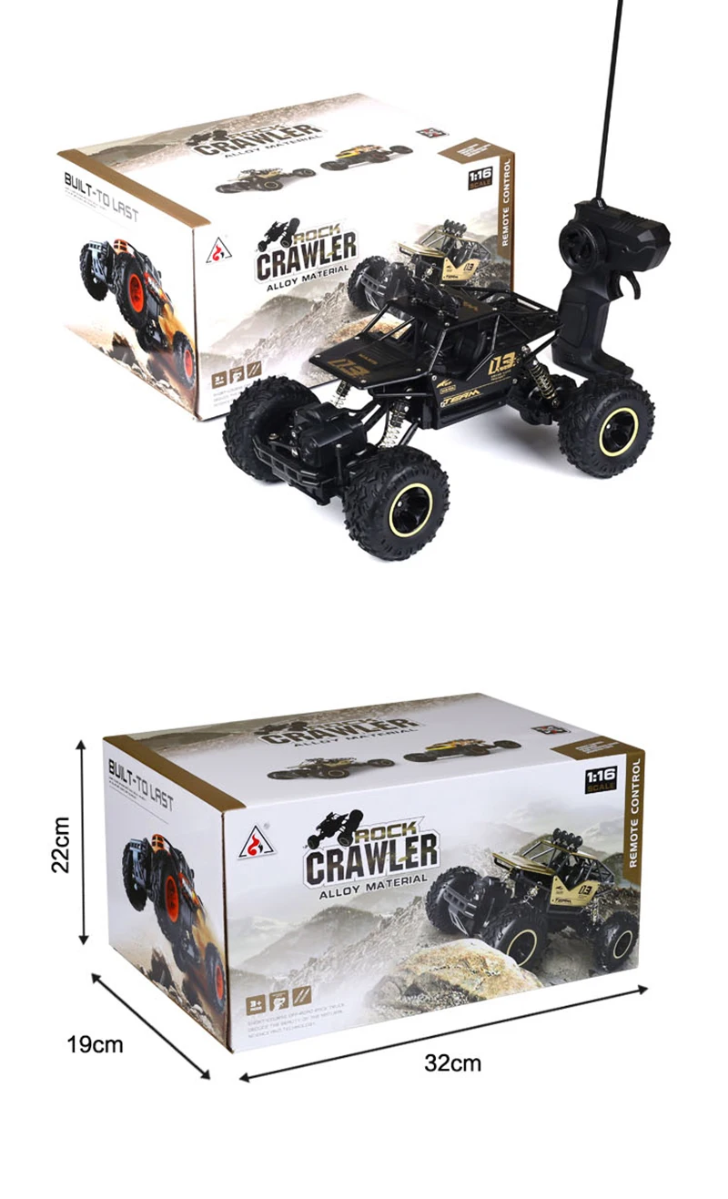 Скалолазание Rc автомобиль 4WD 2,4 GHz рок ралли 4x4 двойные двигатели Bigfoot автомобиль пульт дистанционного управления модель внедорожник