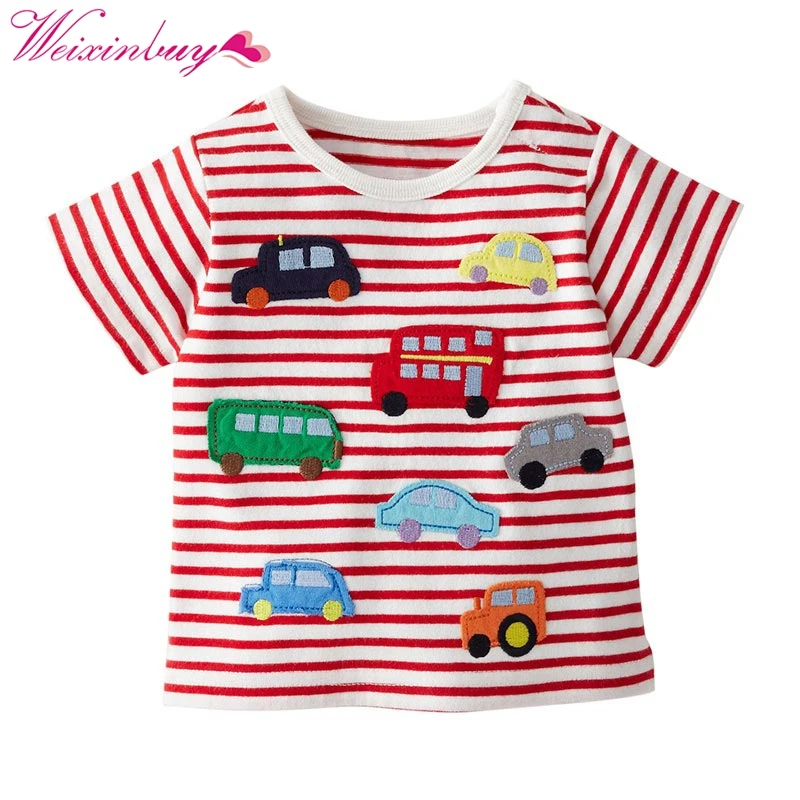 

Children's T Shirt Boys Girls T-shirt Baby Clothing Little Boy Girl Summer Shirt Cotton Tees Cartoon Clothes
