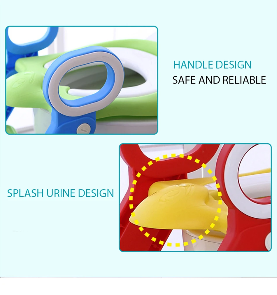 Детская горшок, тренировочная регулируемая лестница, горшок для младенцев, детская складная безопасность, детские сиденья, туалет