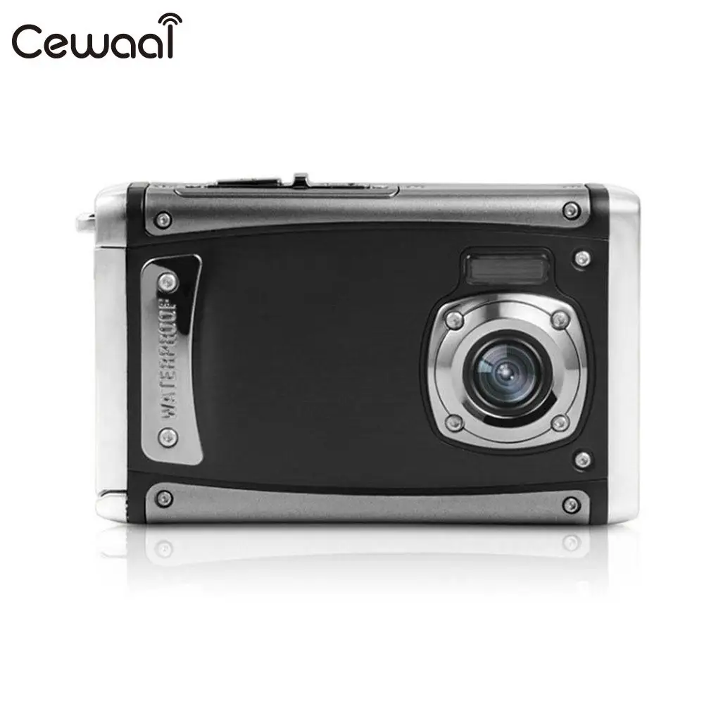 

Cewaal Waterproof Camera 16MP Pilxel Outdoor 2.4" LCD Camcorder Hiking Stable Precise HD Camera