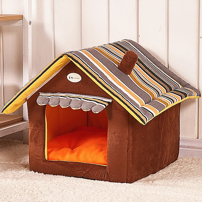 

Warm Dog Bed House Breathable Kennel Cushions For Small Dogs Soft Sleeping Mat Winter Dog Nest Pet Accessories 12b20